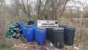 Çanakkale'de 6 bin 650 litre sahte şarap ele geçirildi