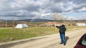 Çanakkale'de gökkuşağı manzarası