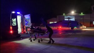 Helikopterle Çanakkale'ye tahliye edildi