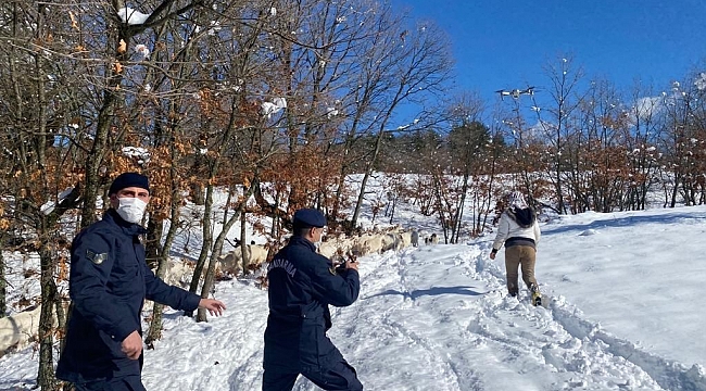 Çanakkale'de kayıp keçiler drone yardımı ile bulundu
