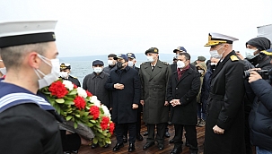 107. Yılında Nusret Mayın Gemisi’nde Anma Töreni Düzenlendi