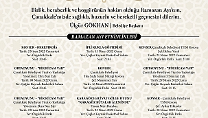 Çanakkale Belediye Başkanı Ülgür GÖKHAN'ın Ramazan Ayını Karşılama Mesajı