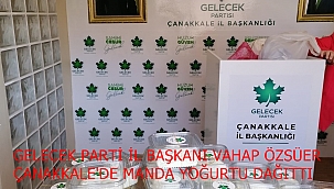 Gelecek Partisinden Manda Yoğurdu İkramı…