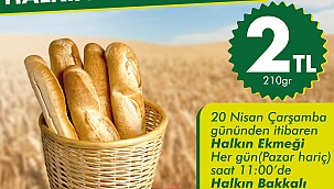 Halkın Ekmeği Halkın Bakkalı'nda 2 TL