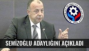 Semizoğlu Adaylığını Açıklayarak Seçim Startını Verdi..