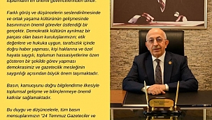 ÇOMÜ Rektörü Prof. Dr. Sedat Murat'ın 24 Temmuz Gazeteciler ve Basın Bayramı Mesajı