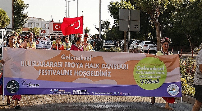 ULUSLARARASI TROYA HALK DANSLARI FESTİVALİ COŞKUYLA GERÇEKLEŞTİ