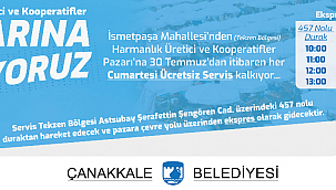 Harmanlık Üretici ve Kooperatifler Pazarına Ücretsiz Seferler Başladı