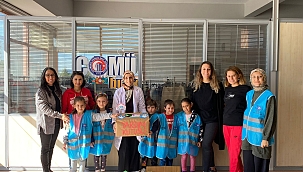 Miniklerden ÇOMÜ Butik’e anlamlı destek ziyareti