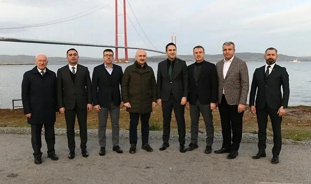 Bakan Karaismailoğlu Çanakkale köprüsünde incelemelerde bulundu