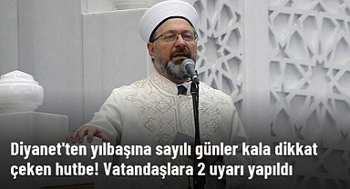 Diyanet'ten yılbaşı hutbesi: ''Yeni yıl kutlamaları ve piyango haram''