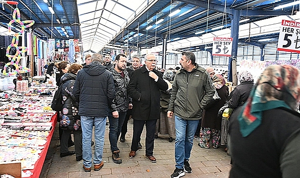 BAŞKAN GÖKHAN CUMA PAZARINI DENETLEDİ