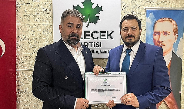GELECEK PARTİSİ BİGA İLÇE BAŞKANI ATANDI