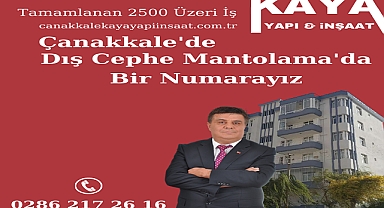 Çanakkale'de Kaya Yapı İnşaat Firması Birçok İşe İmza Atıyor