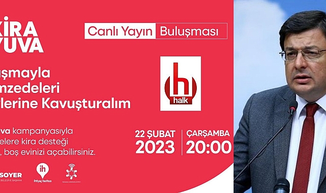 CHP'li Erkek “Bir Kira Bir Yuva” canlı yayınına katılacak