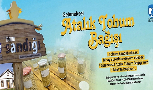 GELENEKSEL ATALIK TOHUM BAĞIŞI BAŞLIYOR