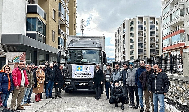 İYİ PARTİ YARDIMI YOLA ÇIKTI