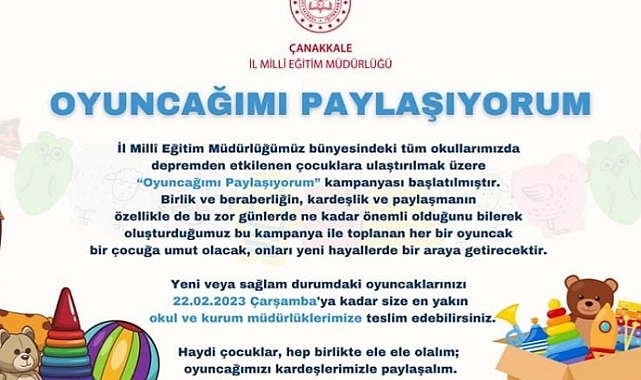 “Oyuncağımı Paylaşıyorum”