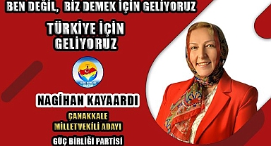 Biga'dan İlk Kadın Millet Vekili Adayı Nagihan Kayaardı