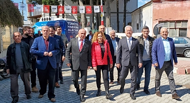 CHP'li Güneş handan Çardak esnafına feribot müjdesi