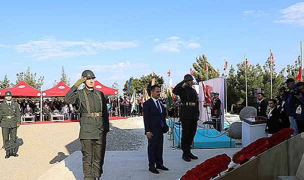 CONKBAYIRI'NDA TEMSİLİ 57. ALAY SANCAĞI DEVİR TESLİM TÖRENİ GERÇEKLEŞTİRİLDİ