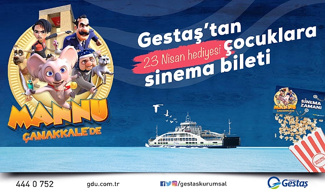 Gestaş'tan 23 Nisan hediyesi, Çocuklara Sinema Bileti!