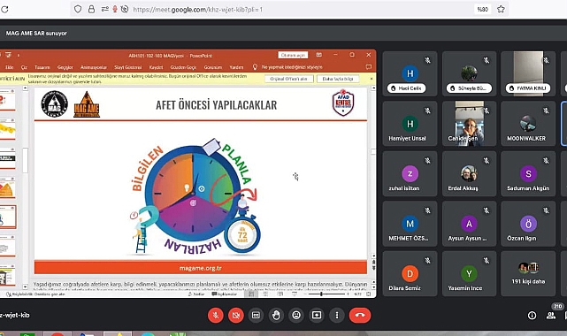 Mahalle Afet Gönüllüleri Eğitimleri Başladı