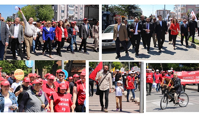 1 Mayısta Çanakkale sokaklara döküldü