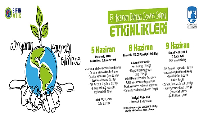 Dünya Çevre Günü Etkinliklerine Davetlisiniz...