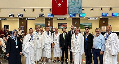 HACI ADAYLARI UĞURLANDI