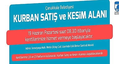 KURBAN SATIŞ VE KESİM ALANINA İLİŞKİN BİLGİLENDİRME VE ÖNEMLİ DUYURULAR