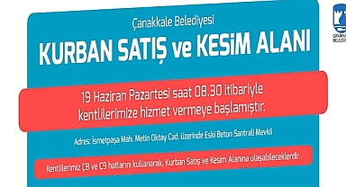 KURBAN SATIŞ VE KESİM ALANINA İLİŞKİN BİLGİLENDİRME VE ÖNEMLİ DUYURULAR!