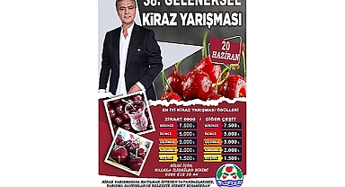  LAPSEKİ'DE KİRAZ FESTİVALİ BAŞLIYOR