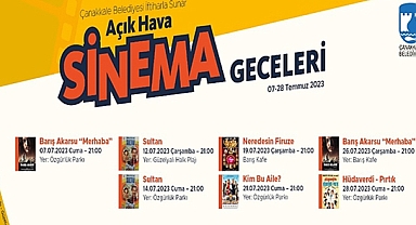 AÇIK HAVA SİNEMA GECELERİ BAŞLIYOR