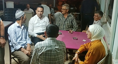 AK PARTİ İL BAŞKANI NAİM MAKAS TEŞKİLATIYLA YANGIN KÖYLERİNDE