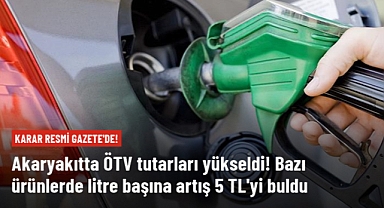 Akaryakıtta ÖTV tutarının artmasına ilişkin karar Resmi Gazete'de yayınlandı