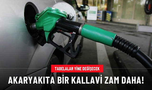 Benzine bir kallavi zam daha geliyor