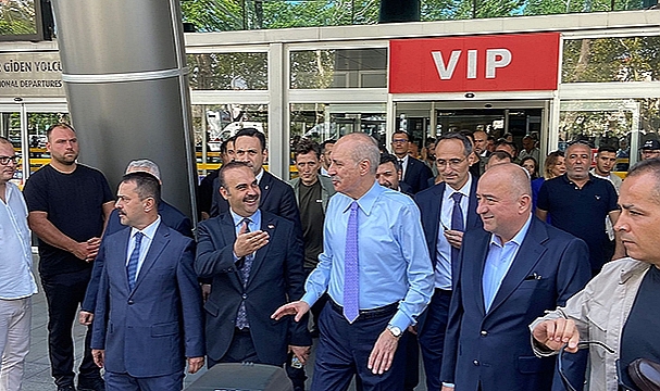 DEVLET ERKANI HAVAALANINDA KARŞILANDI