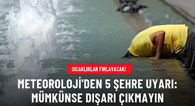 Meteoroloji'den Çanakkale ile 5 Şehre Uyarı ''Mümkünse Dışarı Çıkmayın''