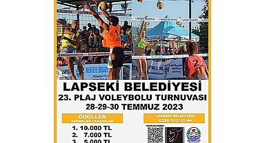 PLAJ VOLEYBOLU TURNUVASI BAŞLIYOR