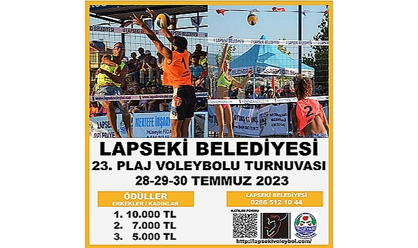 PLAJ VOLEYBOLU TURNUVASI BAŞLIYOR