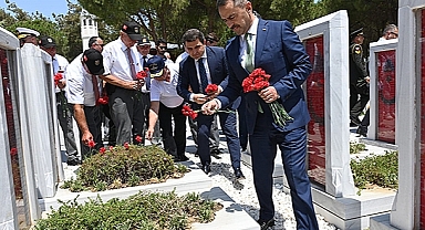 ŞEHİTLER ABİDESİ'NDE 15 TEMMUZ ANMA TÖRENİ DÜZENLENDİ