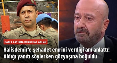 Zekai Aksakallı, Ömer Halisdemir'e şehadet emrini verdiği anları anlatırken gözyaşlarını tutamadı