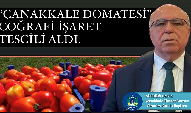 ÇANAKKALE TİCARET BORSASI, MEŞHUR ÇANAKKALE DOMATESİNE COĞRAFİ İŞARET TESCİLİ ALDI.