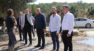 AK PARTİ SEL FELAKETİNİN YAŞANDIĞI GEYİKLİ'Yİ ZİYARET ETTİ