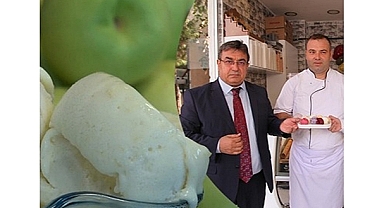 BAYRAMİÇ BEYAZINDAN DONDURMA ÜRETİLDİ