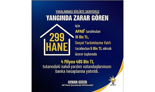 NAKDİ YARDIMLAR HESAPLARA YATTI