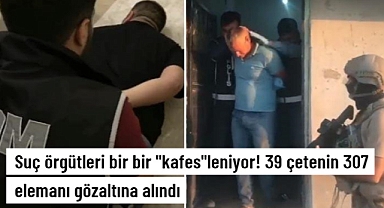 Çanakkale dahil 31 ildeki 39 suç örgütüne yönelik düzenlenen 