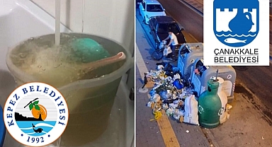 Çanakkale’de “Çöp”.. Kepez’de “Su”..