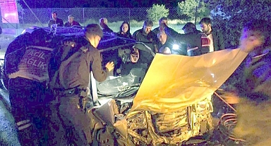 EZİNE'DE TRAFİK KAZAI 1 ÖLÜ